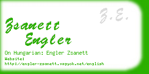 zsanett engler business card